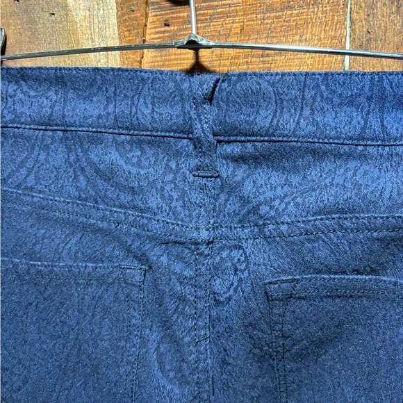 LRL Lauren Jean Co. Paisley Blue Gray Stretch Jeans Size 14 - Picture 5 of 6